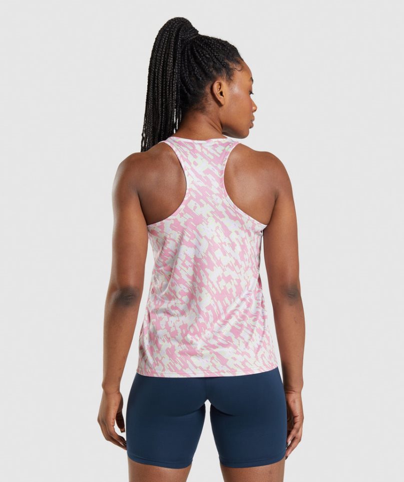 Women's Gymshark Training Tanks Pink | CA 8N6AD7